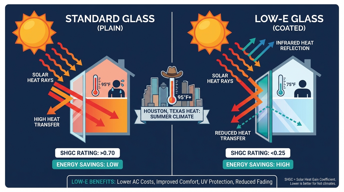 Low-E Windows vs Window Tint: What Works Better in Houston?