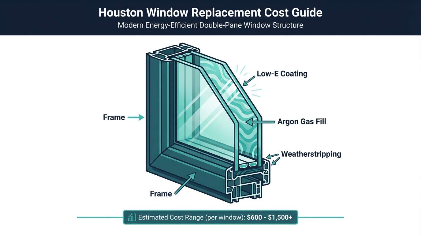 How Low-E Double Pane Windows Work in Houston Heat